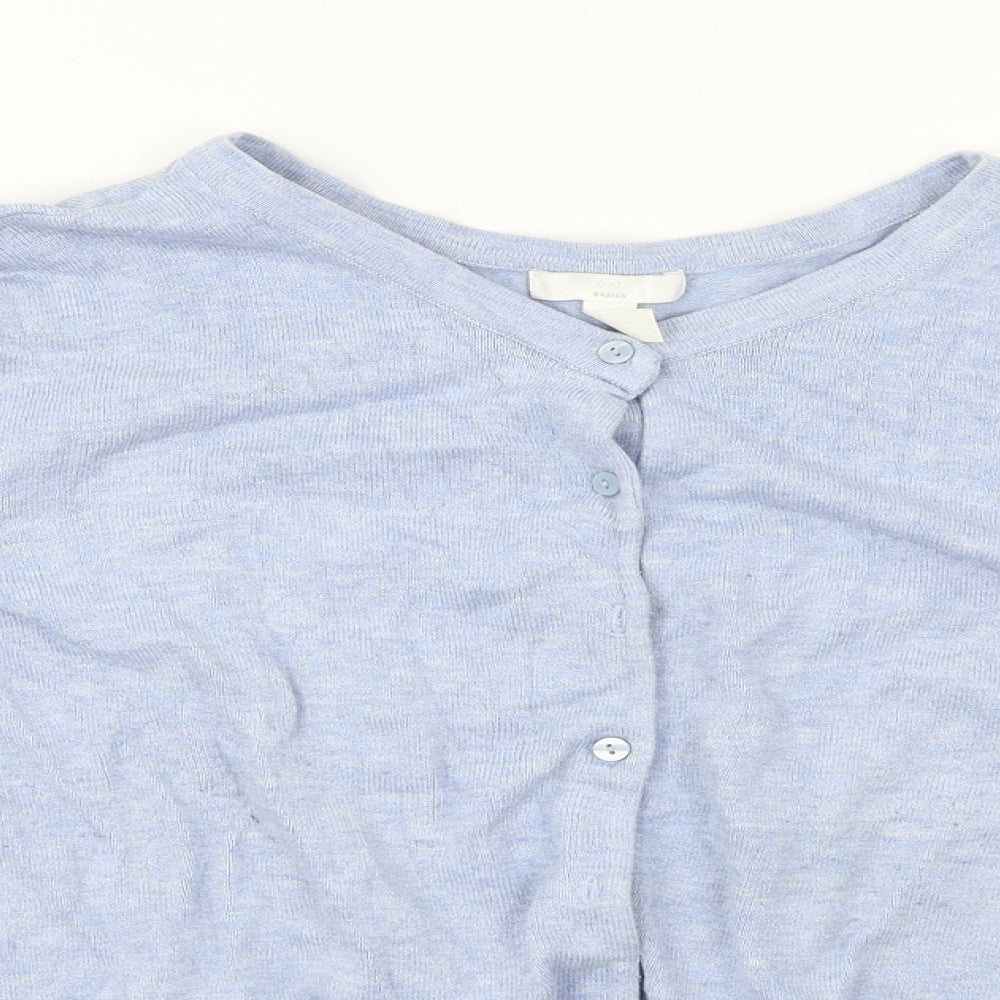 H&M Womens Blue   Cardigan Jumper Size M