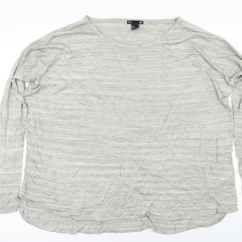 H&M  Womens Grey   Pullover Jumper Size M