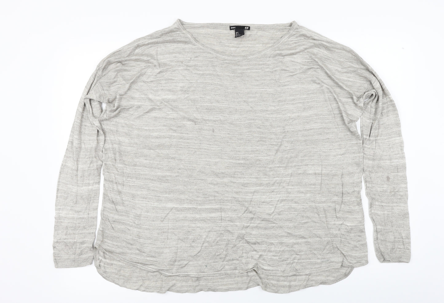 H&M  Womens Grey   Pullover Jumper Size M