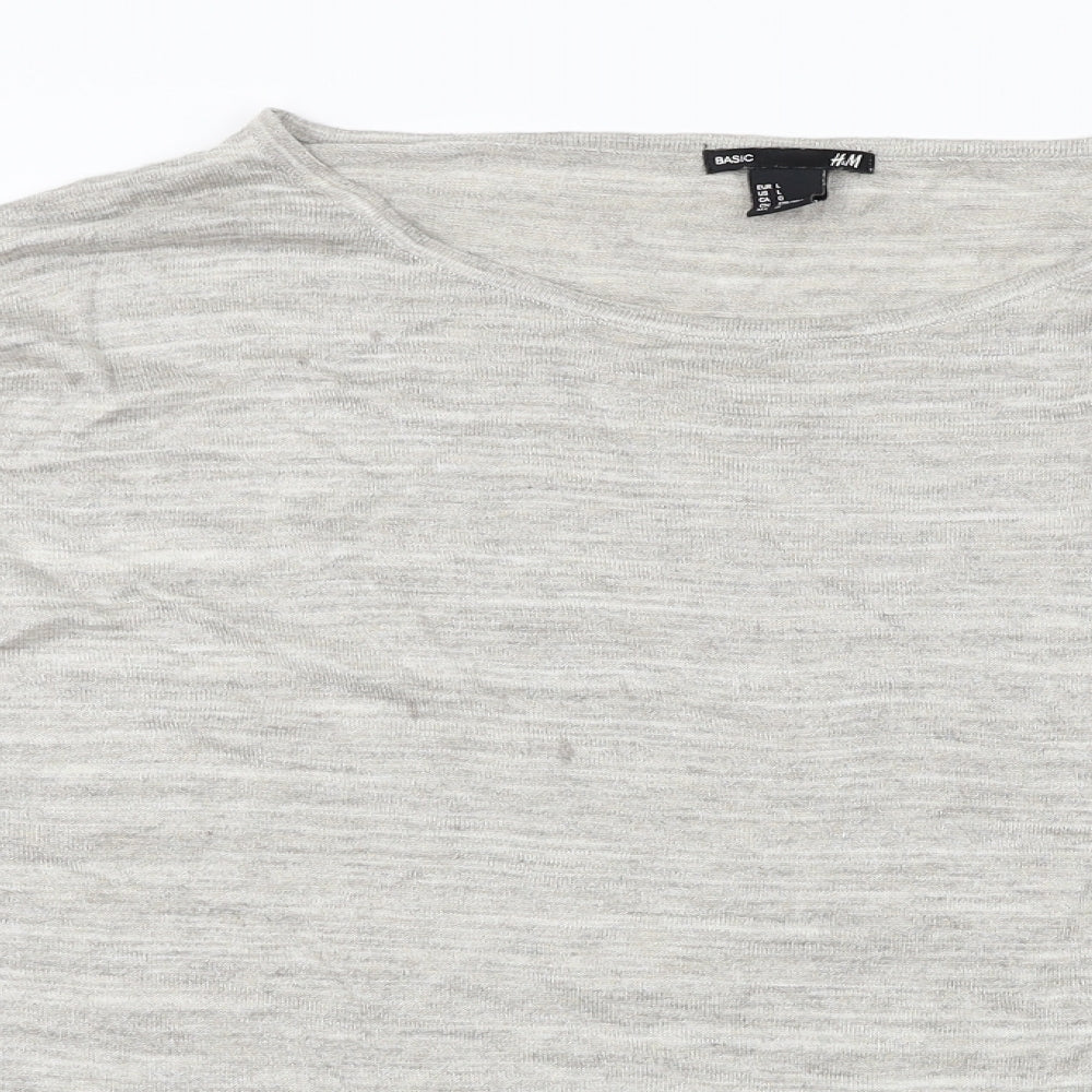 H&M  Womens Grey   Pullover Jumper Size M