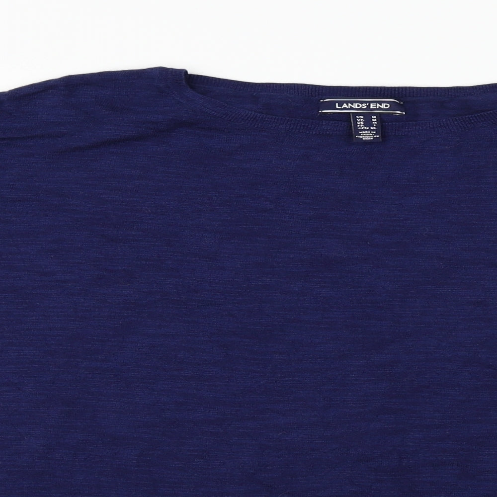 Lands' End  Womens Blue   Pullover Jumper Size M