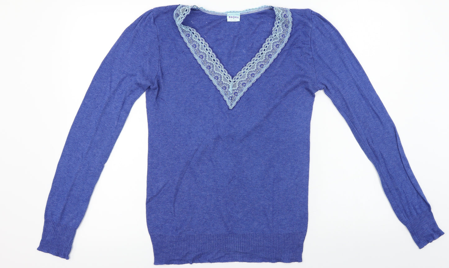 Brora  Womens Blue   Pullover Jumper Size 14
