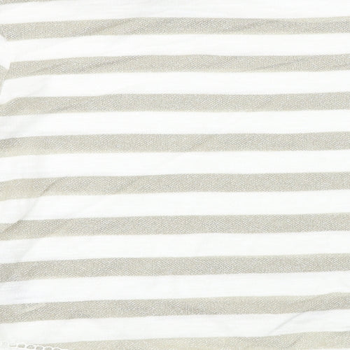 Dorothy Perkins  Womens Beige Striped  Pullover Jumper Size 14