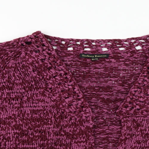 Sydney Easton  Womens Purple   Cardigan Jumper Size XL