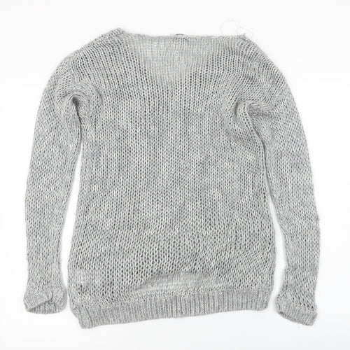 Peacocks  Womens Grey   Pullover Jumper Size S