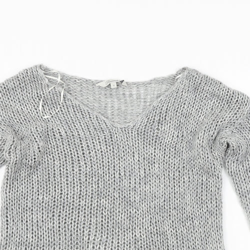 Peacocks  Womens Grey   Pullover Jumper Size S