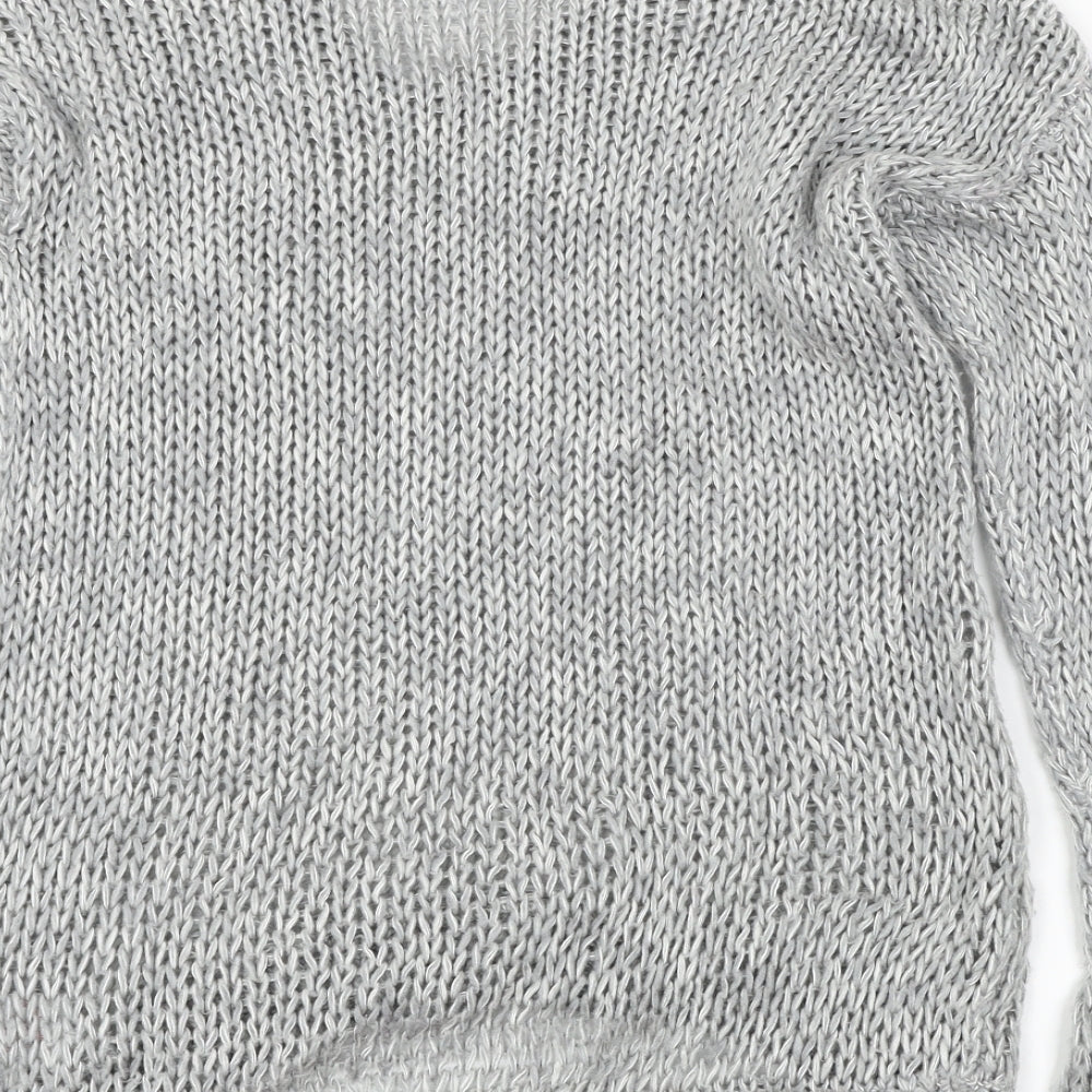 Peacocks  Womens Grey   Pullover Jumper Size S