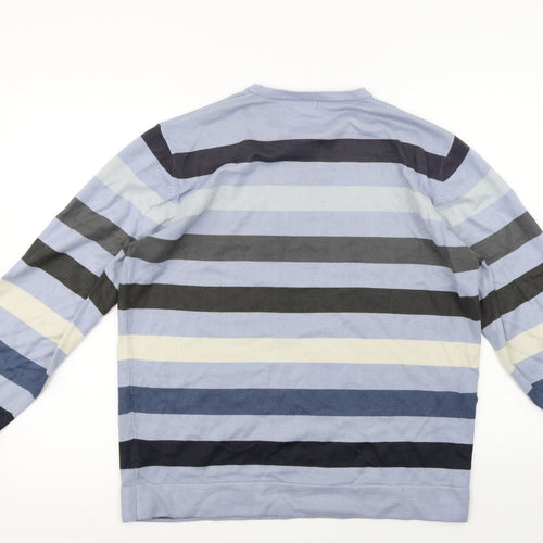 NEXT  Mens Black Striped  Pullover Jumper Size M