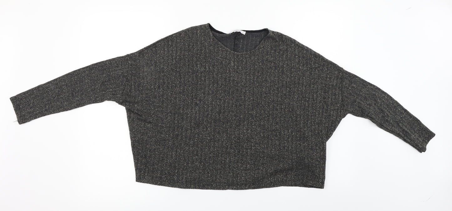 Zara Womens Black   Pullover Jumper Size S