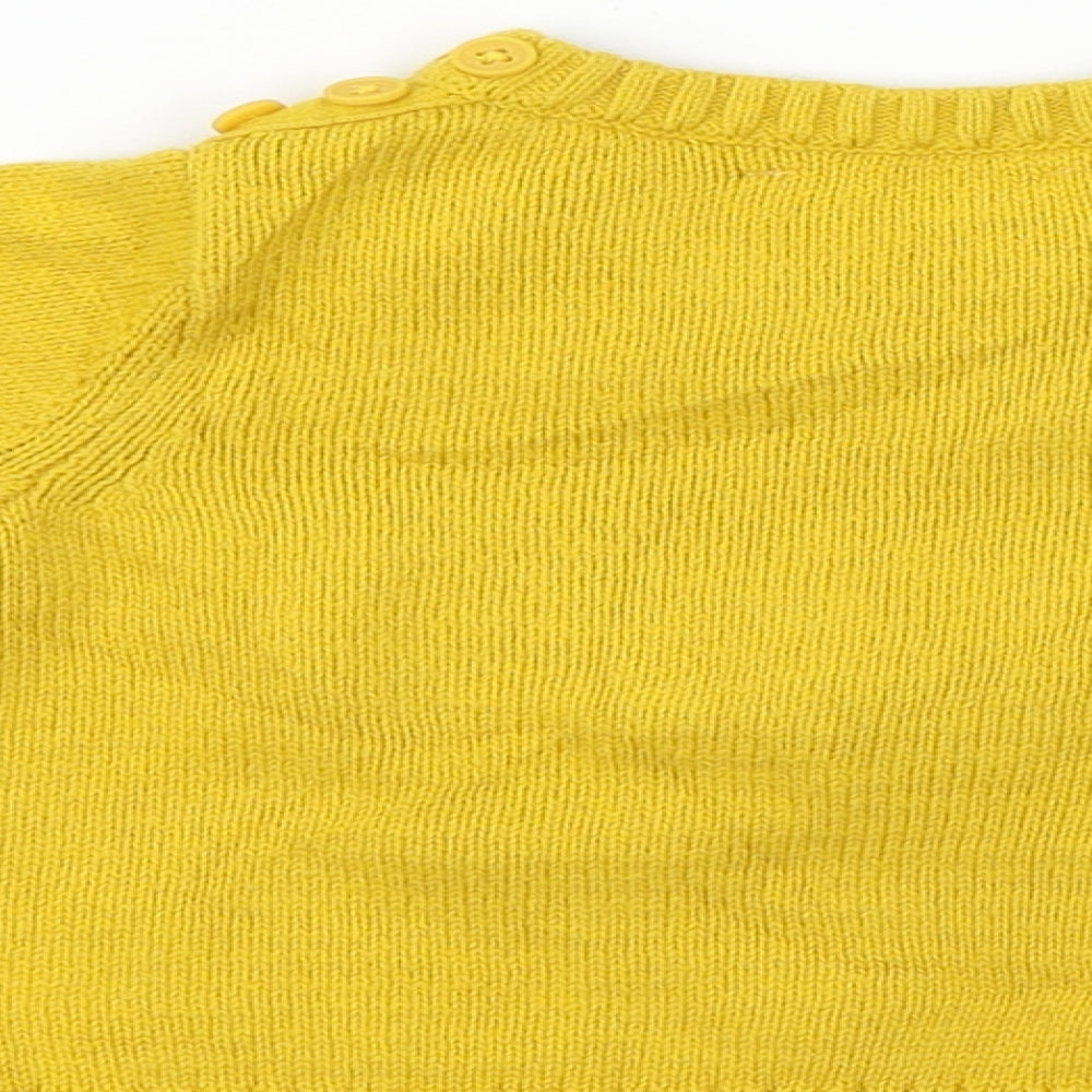 John Lewis  Boys Yellow   Pullover Jumper Size 3-6 Months