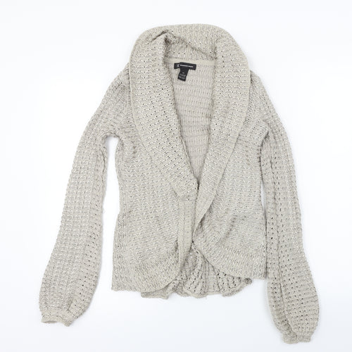 i.n.c Womens Beige   Cardigan Jumper Size XS