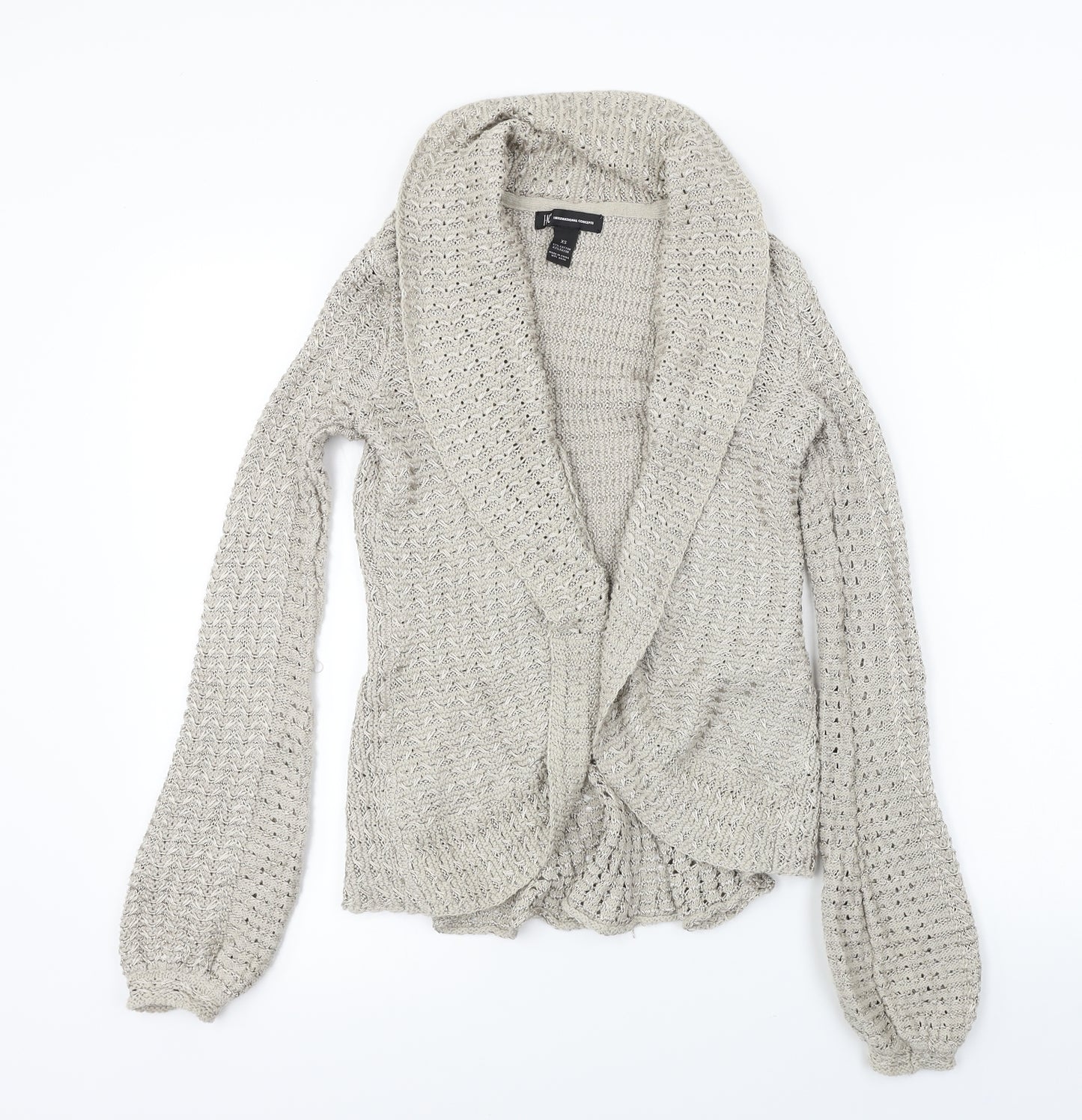 i.n.c Womens Beige   Cardigan Jumper Size XS