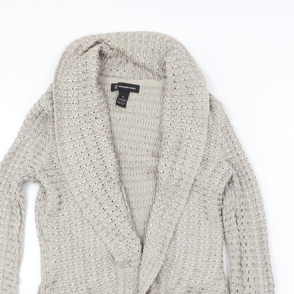 i.n.c Womens Beige   Cardigan Jumper Size XS