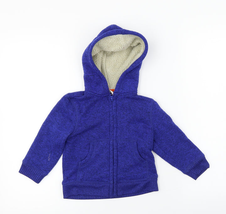 Crazy 8 Girls Blue Full Zip Hoodie Size 2 Years