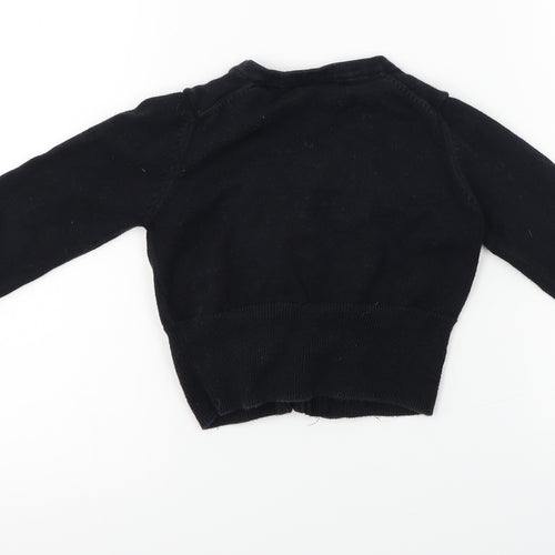 NEXT  Girls Black   Cardigan Jumper Size 5-6 Years