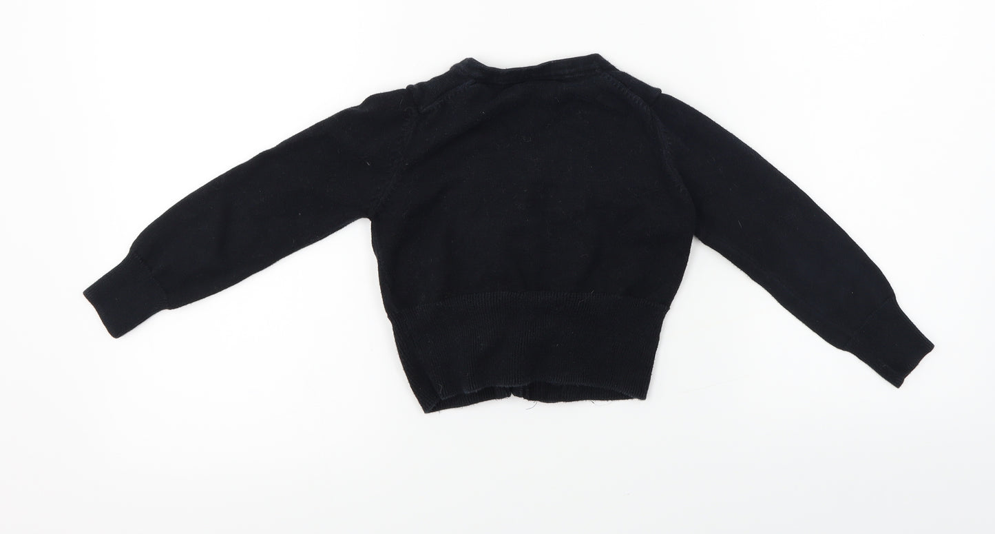 NEXT  Girls Black   Cardigan Jumper Size 5-6 Years