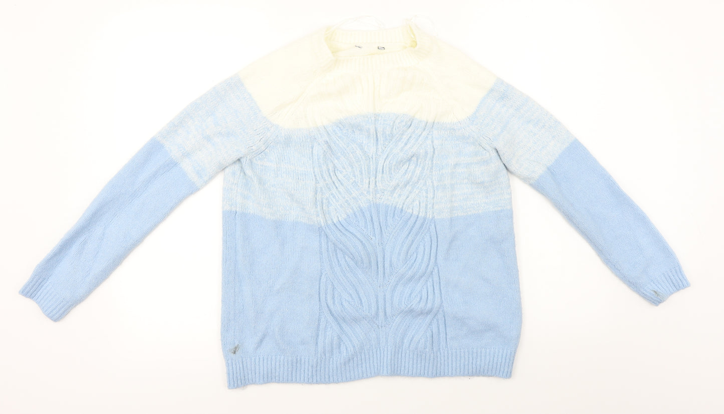 Peacocks  Womens Blue   Pullover Jumper Size M