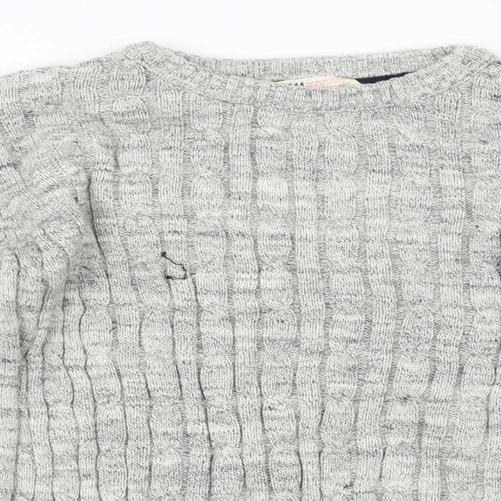 H&M  Boys Grey   Pullover Jumper Size 11-12 Years