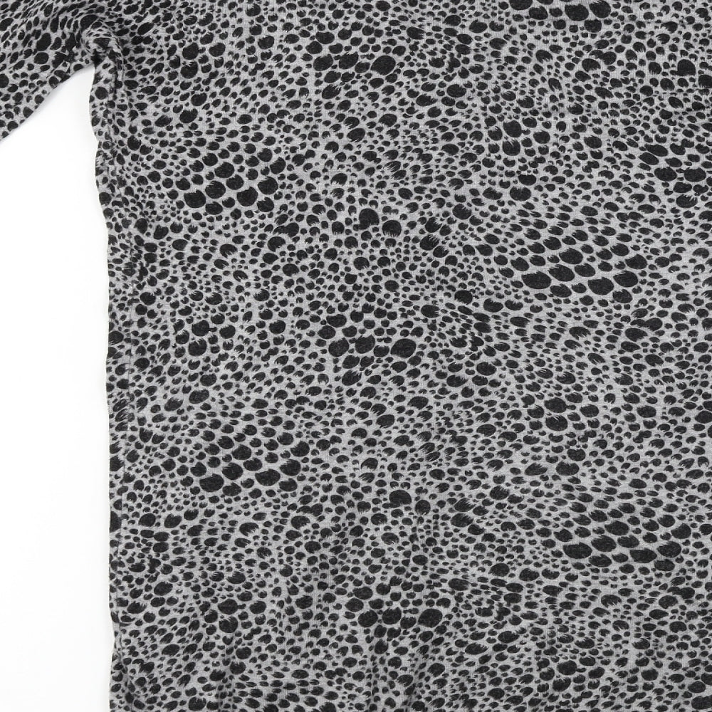 Marks and Spencer  Womens Grey Animal Print  Jumper Dress  Size 12