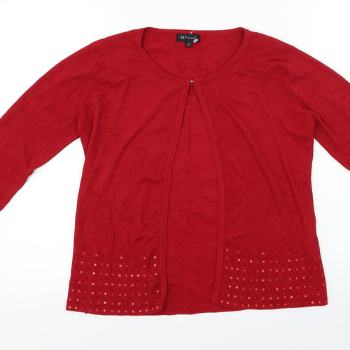 Sky Designs  Womens Red   Cardigan Jumper Size S