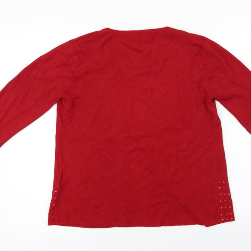Sky Designs  Womens Red   Cardigan Jumper Size S