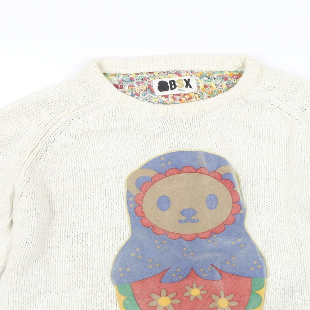 BSX  Womens Beige   Pullover Jumper Size S