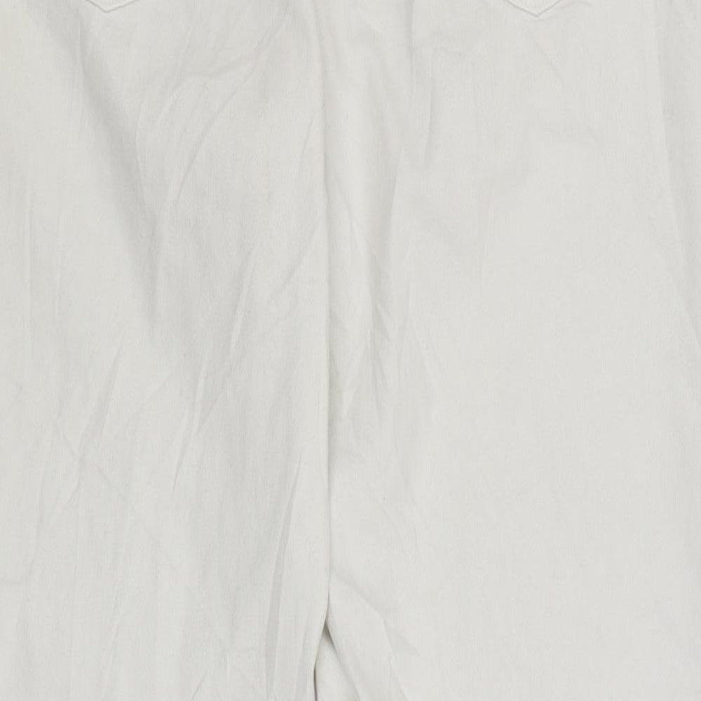 Zara Womens White   Bootcut Jeans Size 12 L29.5 in