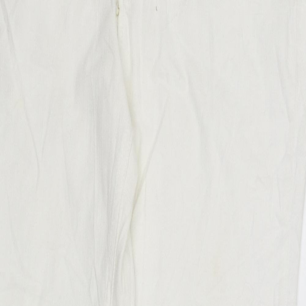 NEXT Womens White   Bootcut Jeans Size 14 L30 in