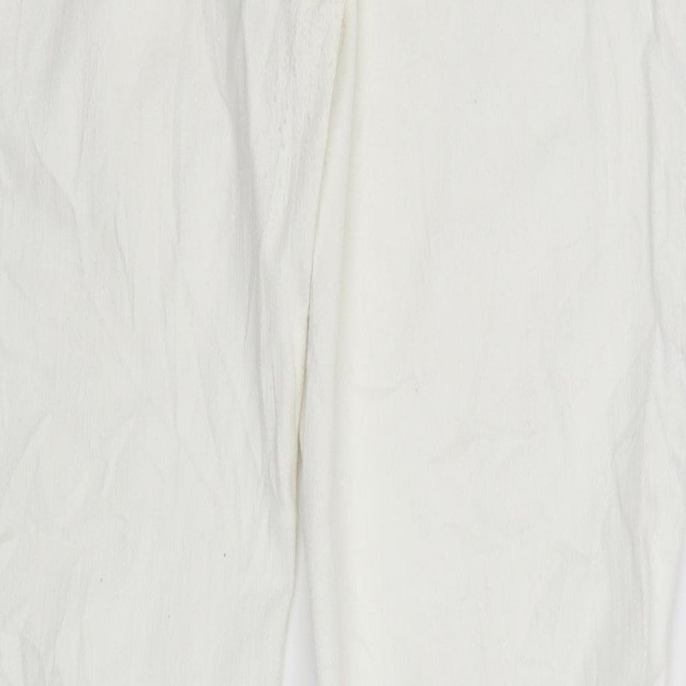 NEXT Womens White   Bootcut Jeans Size 14 L30 in