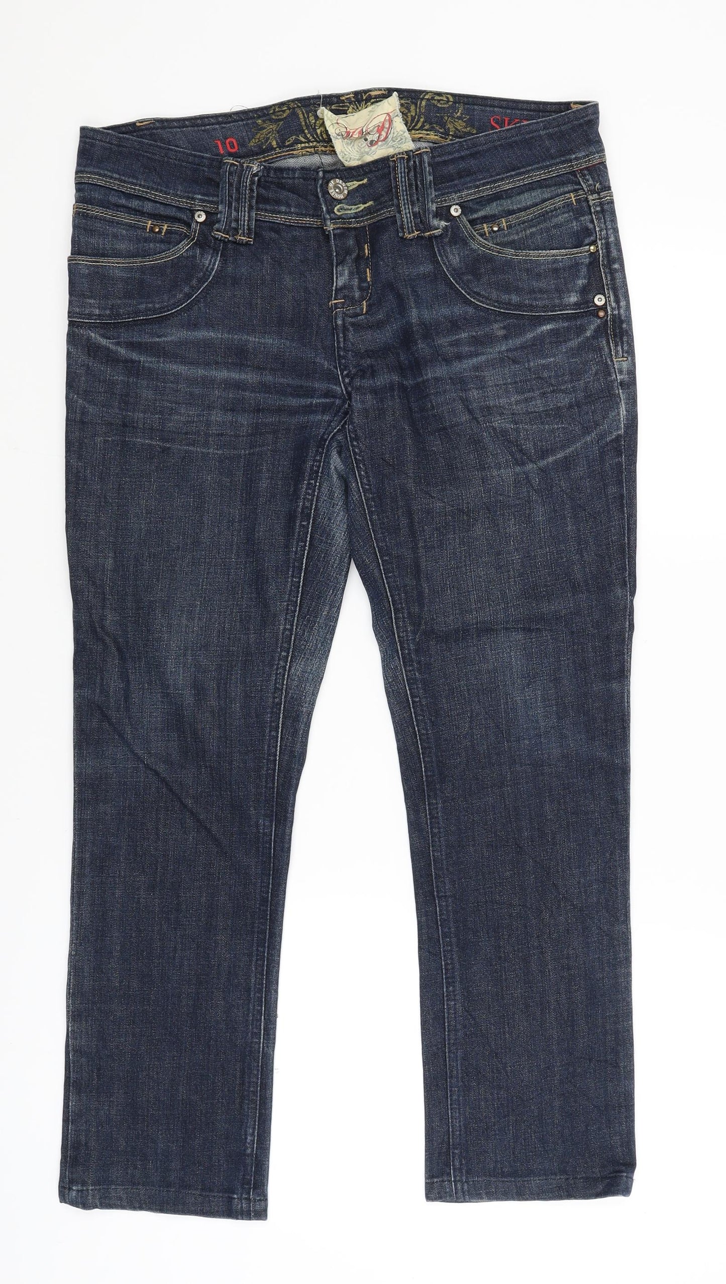 House of Denim Womens Blue   Straight Jeans Size 10 L26 in