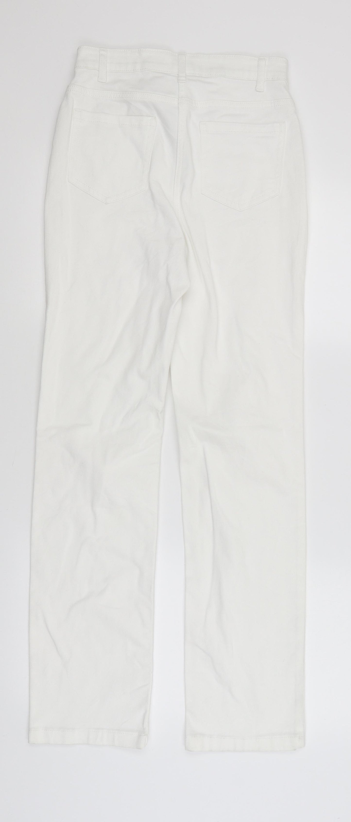 Per Una Womens White   Straight Jeans Size 8 L30 in