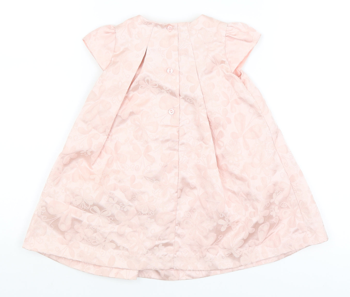 Little Rocha Baby Pink Animal Print  A-Line  Size 9-12 Months  - butterfly