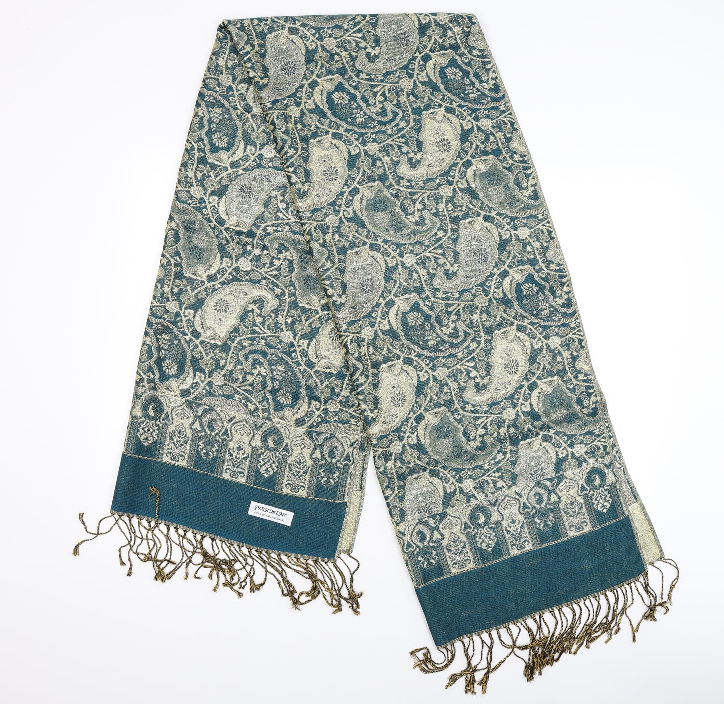Preworn Womens Blue Paisley   Scarf