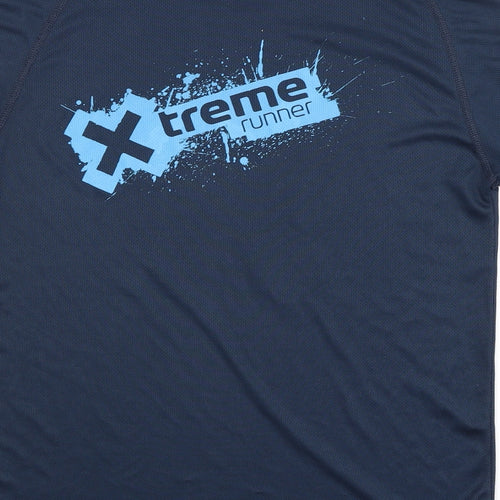 X Runner Mens Blue   Basic T-Shirt Size S
