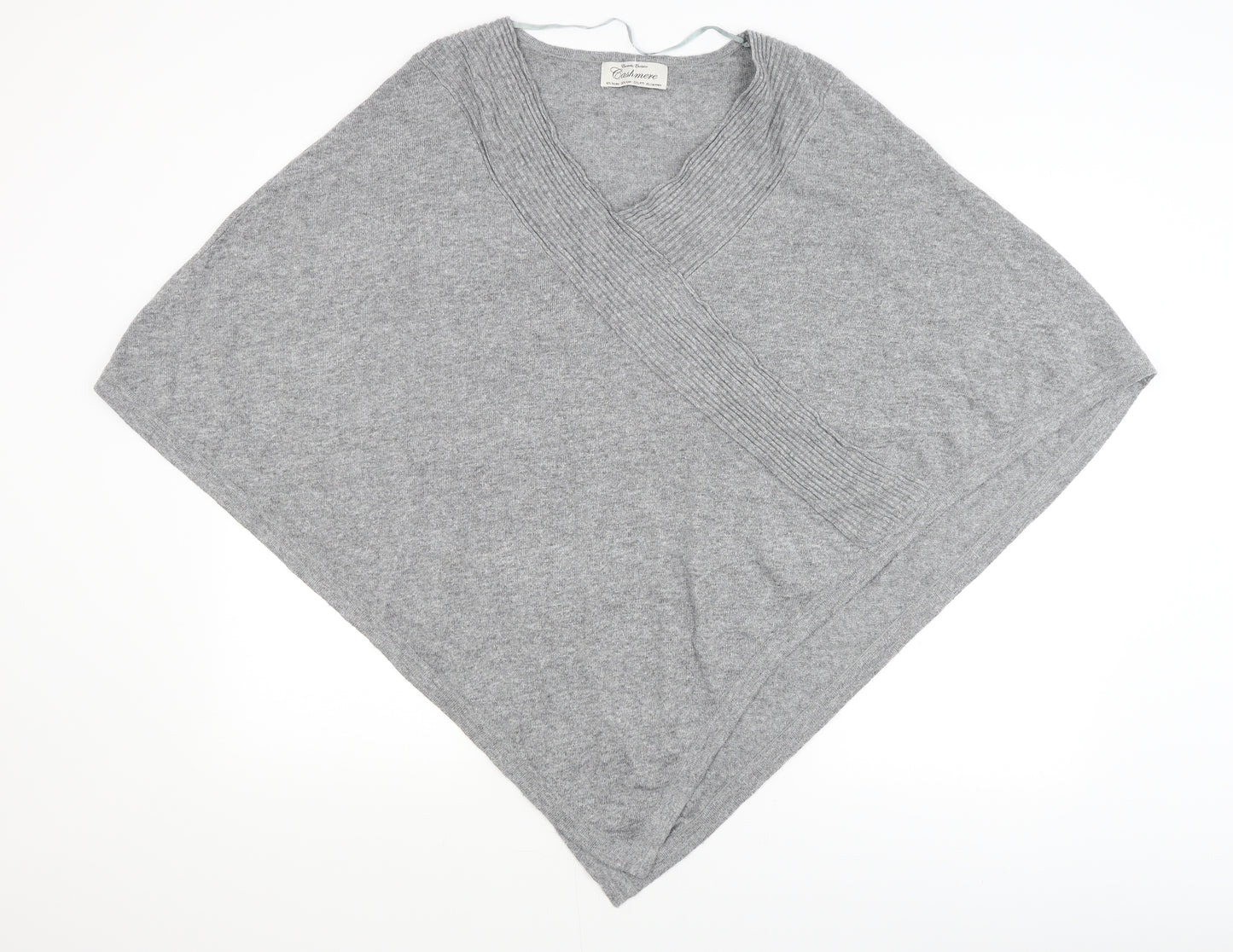 Carmela Exclusive Womens Grey   Overcoat Poncho One Size