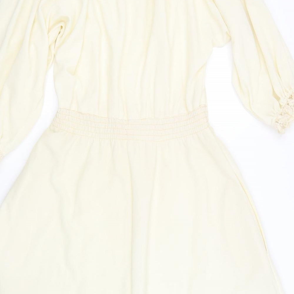 Preworn Womens Ivory   Fit & Flare  Size 10