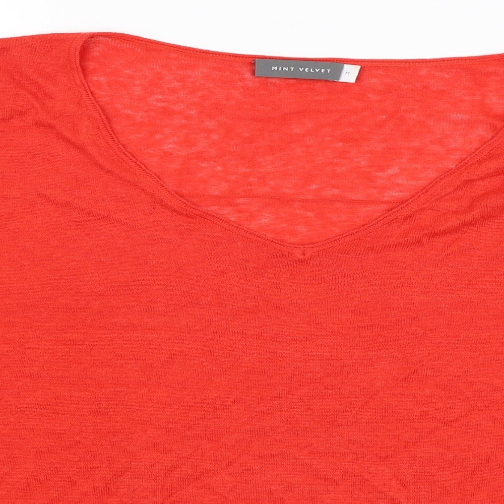 Mint Velvet Womens Red   Pullover Jumper Size M