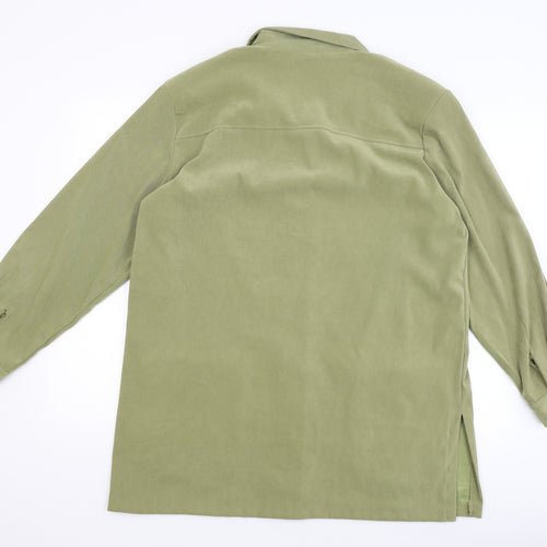 Stinna Fashion Womens Green   Overcoat Coat Size 2XL