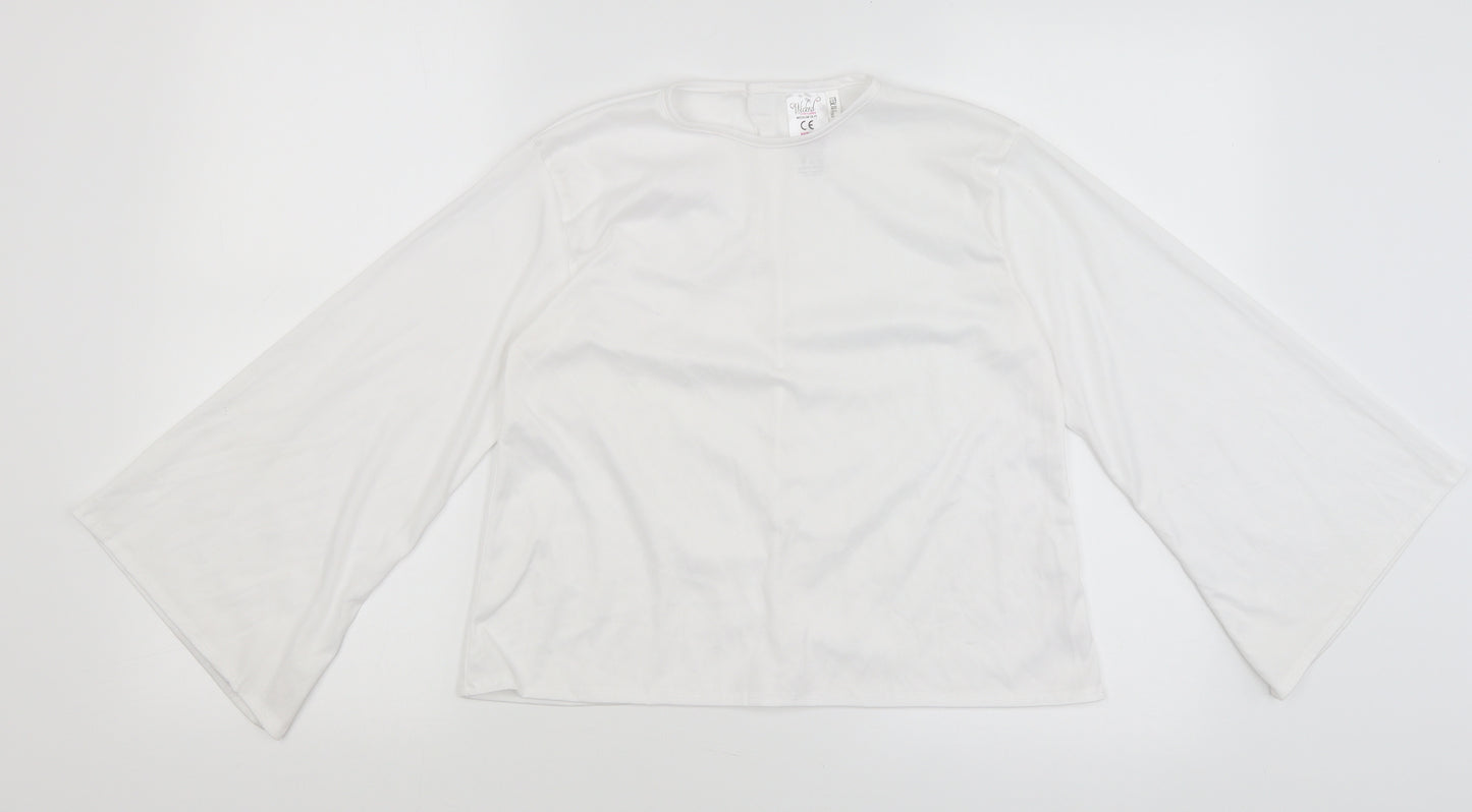 Wicked Costumes Girls White   Basic T-Shirt Size 6-7 Years