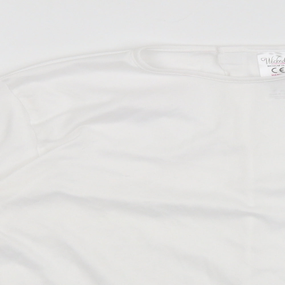 Wicked Costumes Girls White   Basic T-Shirt Size 6-7 Years