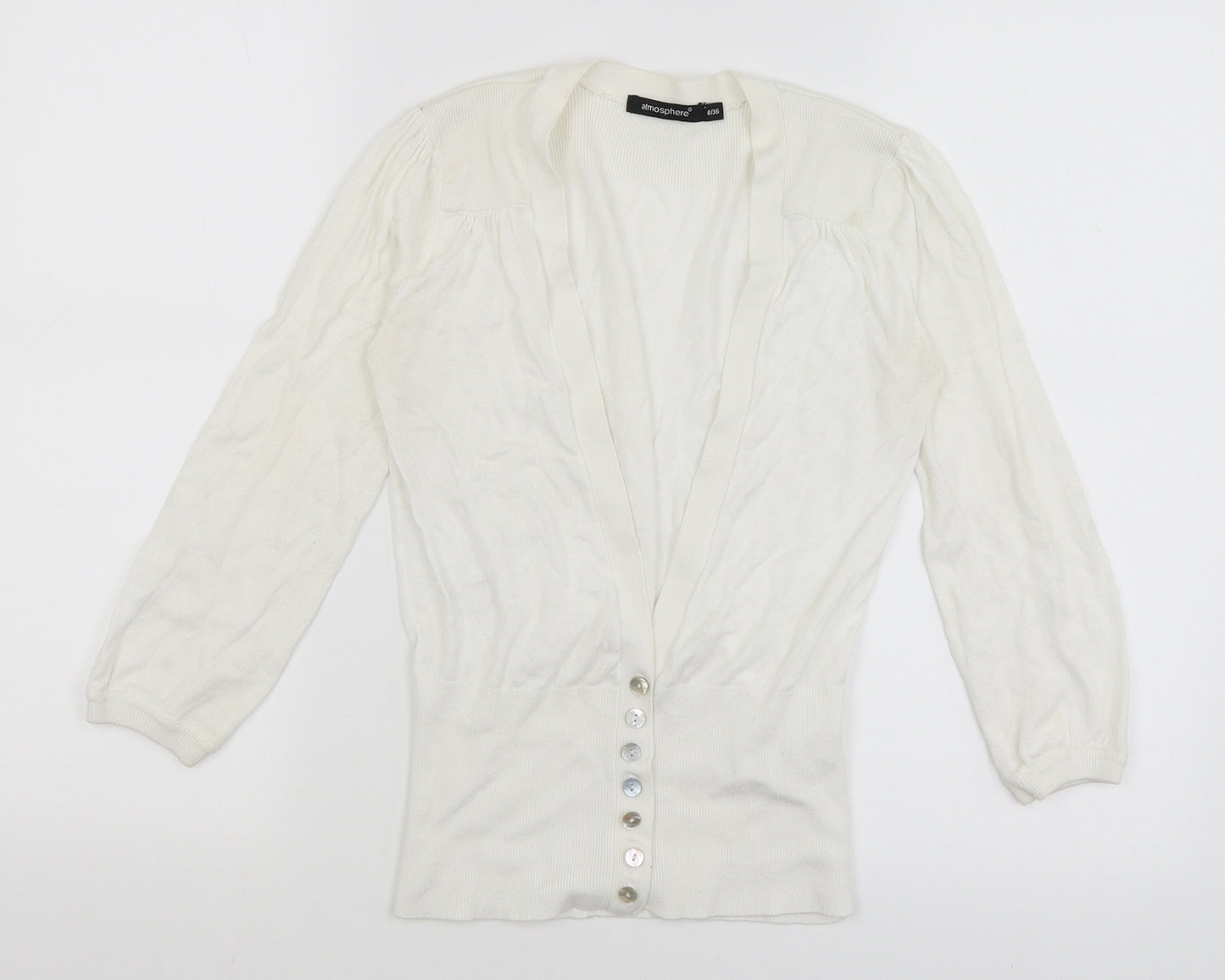 Atmosphere Womens White   Cardigan Jumper Size 8