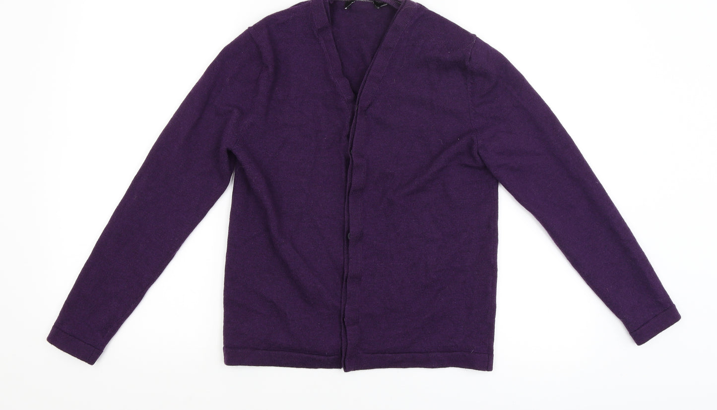 DKNY Womens Purple   Cardigan Jumper Size M