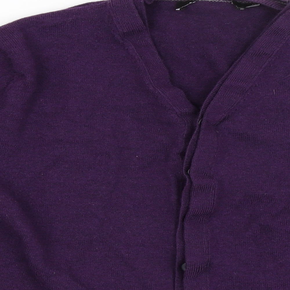 DKNY Womens Purple   Cardigan Jumper Size M