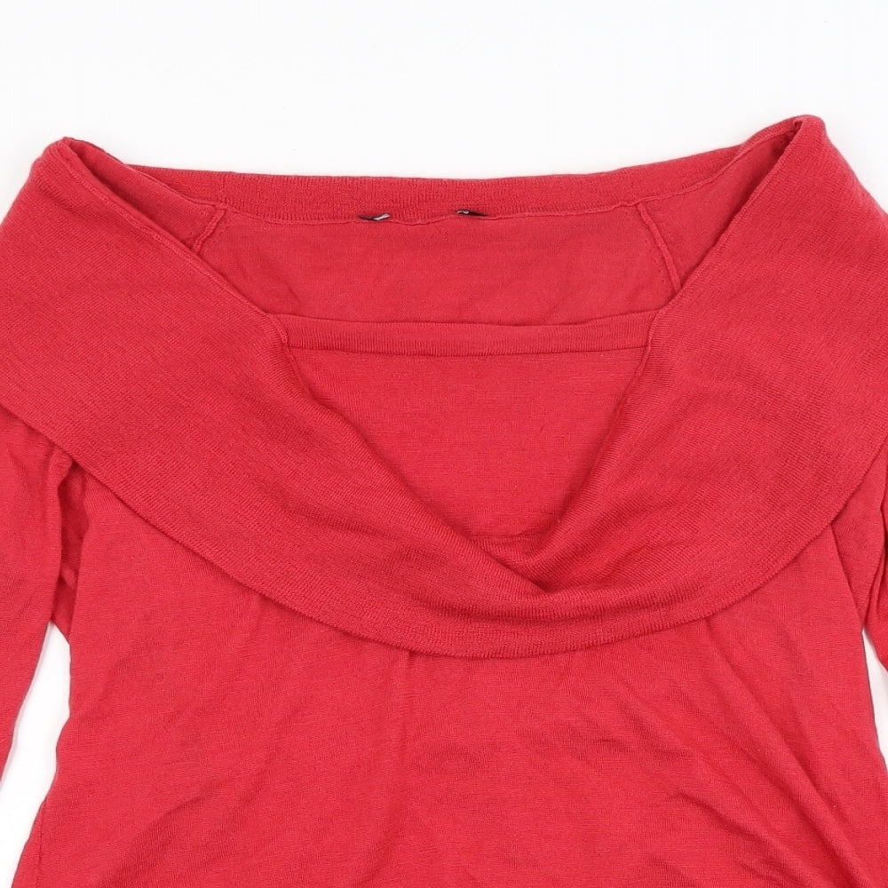 Preworn Womens Red   Basic T-Shirt Size 14