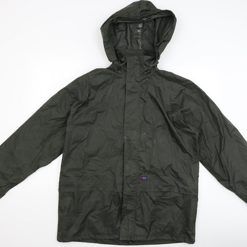 Harvey James Mens Green   Rain Coat Coat Size L