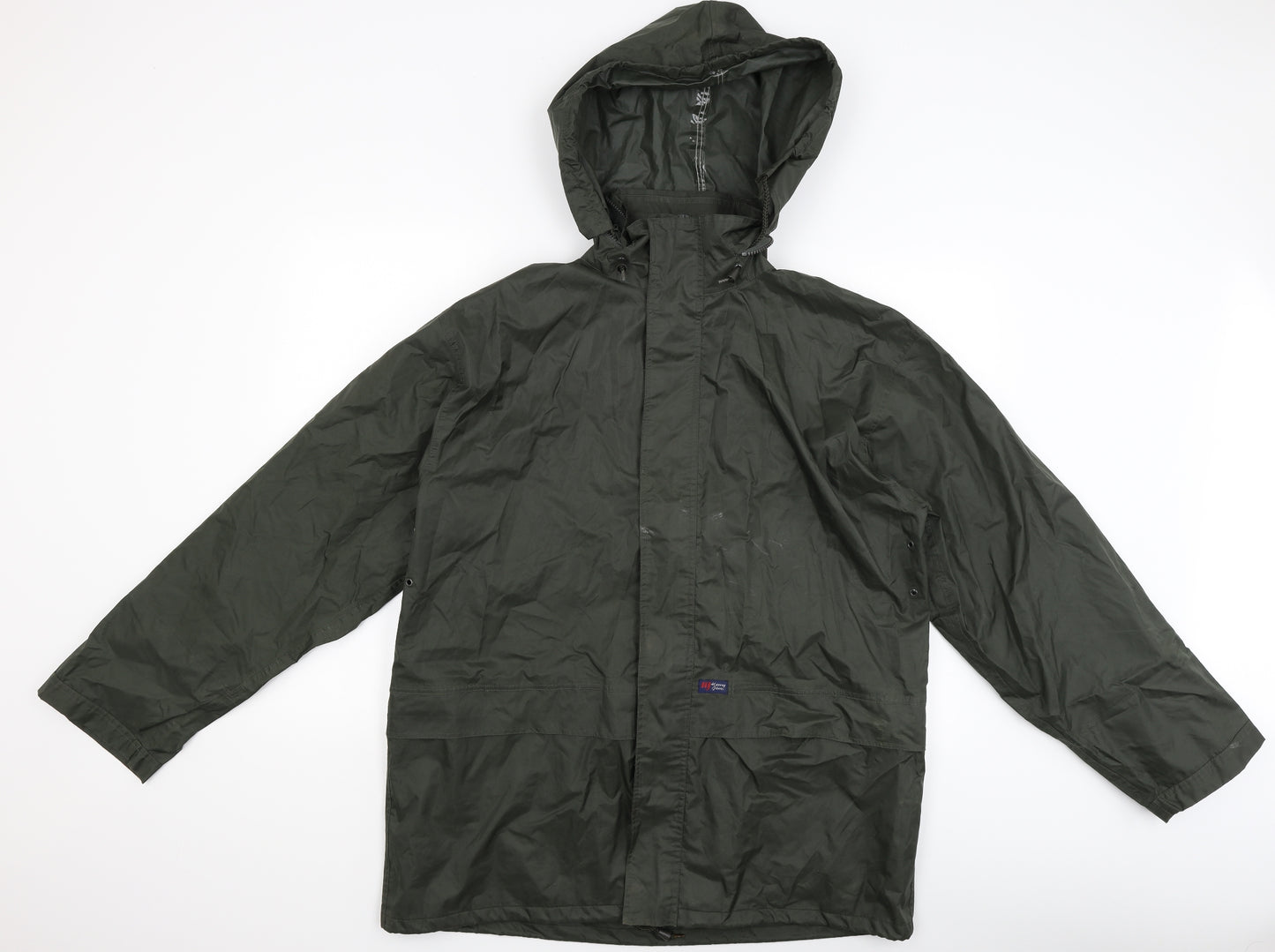 Harvey James Mens Green   Rain Coat Coat Size L