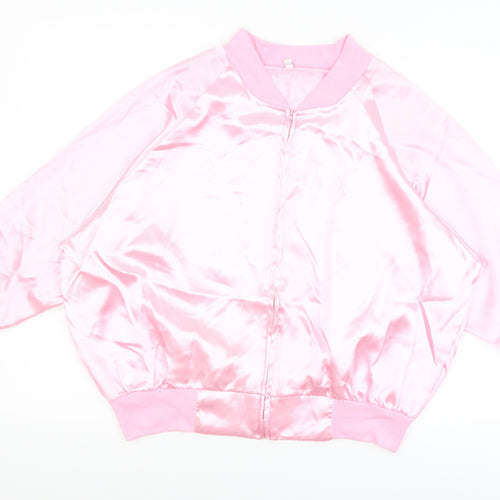 Preworn Womens Pink   Full Zip Jumper Size L