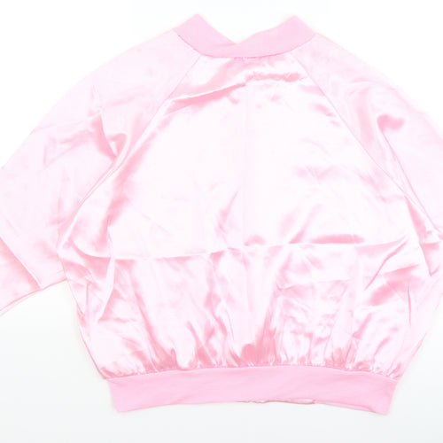 Preworn Womens Pink   Full Zip Jumper Size L