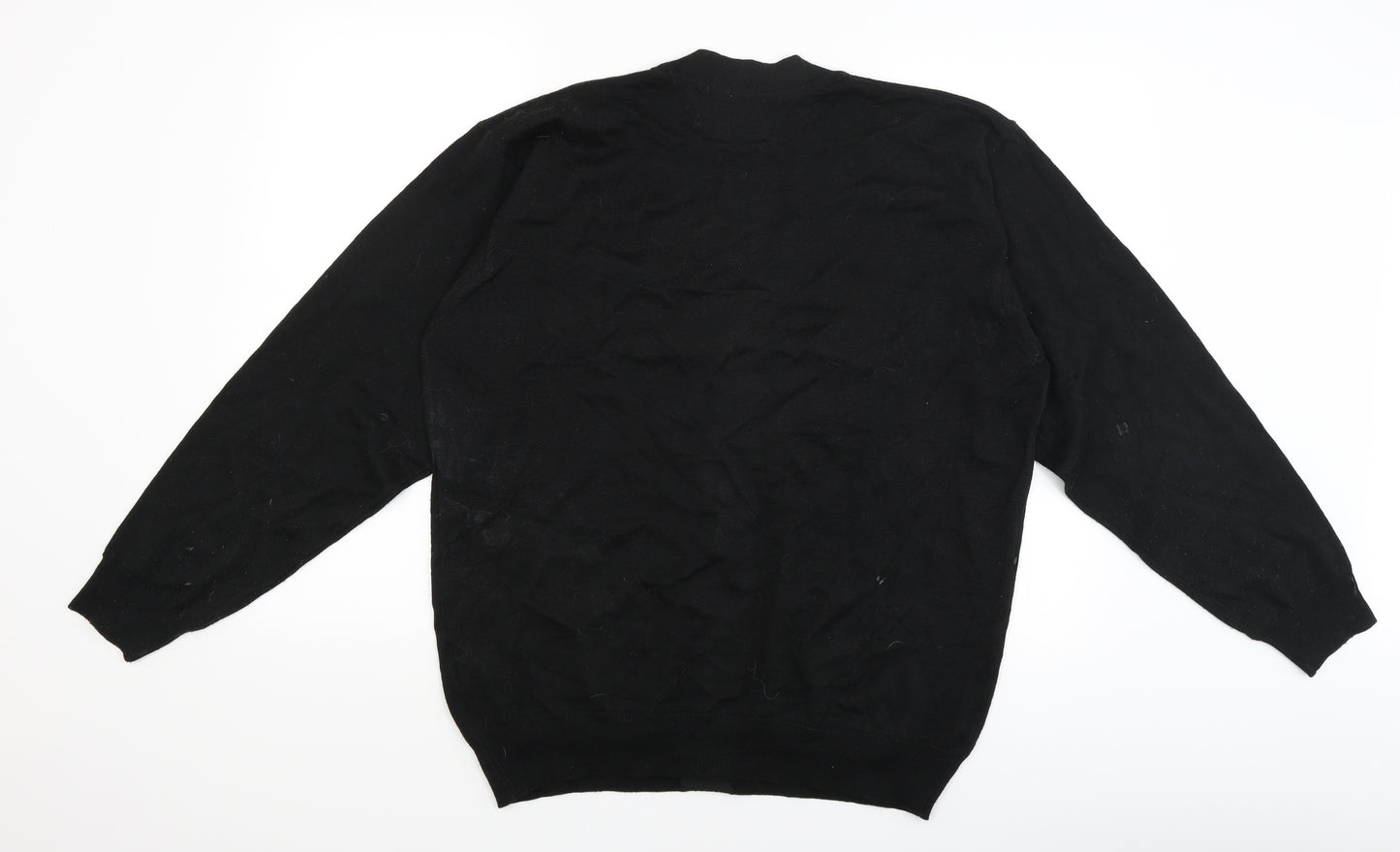 Belika Mens Black   Cardigan Jumper Size XL