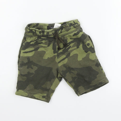 NEXT Boys Green Geometric  Chino Shorts Size 4 Years